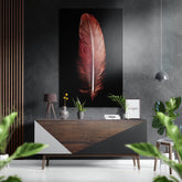 Feather Brushed Aluminium Dibond Wall Art.